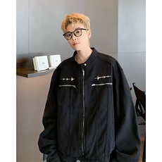 CL9029-P752026秋季新款牛仔外套男春秋拉链潮牌设计感小众夹克，男装夹克，电商C233