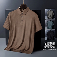 夏季新款无痕短袖Polo衫冰丝锦氨T恤HS1165-P38，男装T恤，星座1206（原A206）