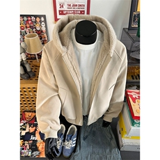 荔枝纹皮座山雕毛加绒连帽棉服男女同款保暖棉衣MP7826-特价P85，男装棉衣，电商A007