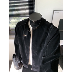 2026春季新款正肩摩登年代高品质绒皮工艺夹克外套男J5281-特P70，男装夹克，电商A001
