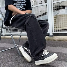 1506/QG6310/P42小众牛仔裤男款潮牌宽松复古水洗阔腿美式高街，男装牛仔裤，星座1506
