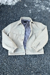 (非揭阳货)水洗帆布加绒军布仿兔毛夹克棉服男 XZ514-2-MY34-P148图片