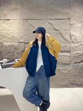 2023春季新款时尚高级百搭显瘦气质运动风棒球服外套，其它，L·H·X