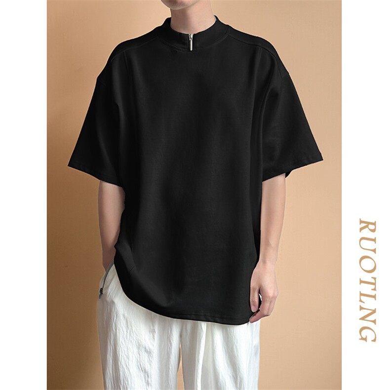现货-主推设计感潮牌短袖T恤男个性半袖上衣A351-AT2473-P45,男装T恤,电商A351