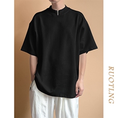 现货-主推设计感潮牌短袖T恤男个性半袖上衣A351-AT2473-P45，男装T恤，电商A351
