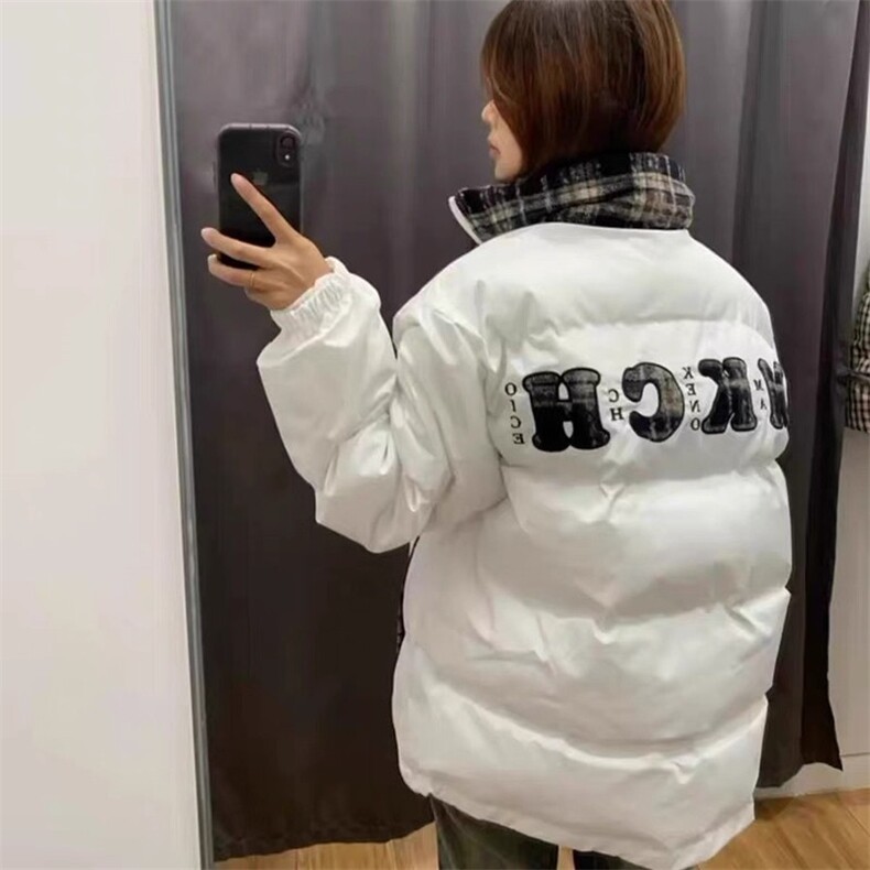 1506/QJK1010/P72假两件美式复古格子拼接刺绣棉衣,男装棉衣,星座1506