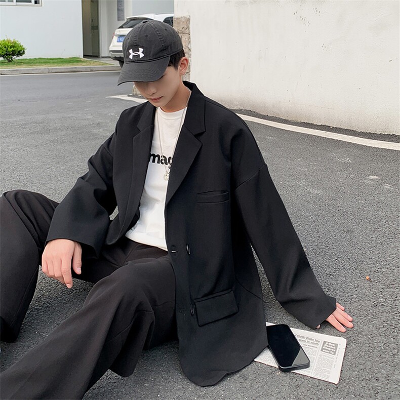 西服男秋季潮流韩版西装学生休闲ins港风宽松衣服外套W1211-P50,男装夹克,星座512-2