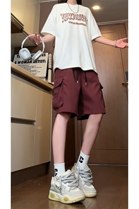A1056TP30控48-抖音品质夏季新款男宽松休闲日系工装短裤美式中裤图片