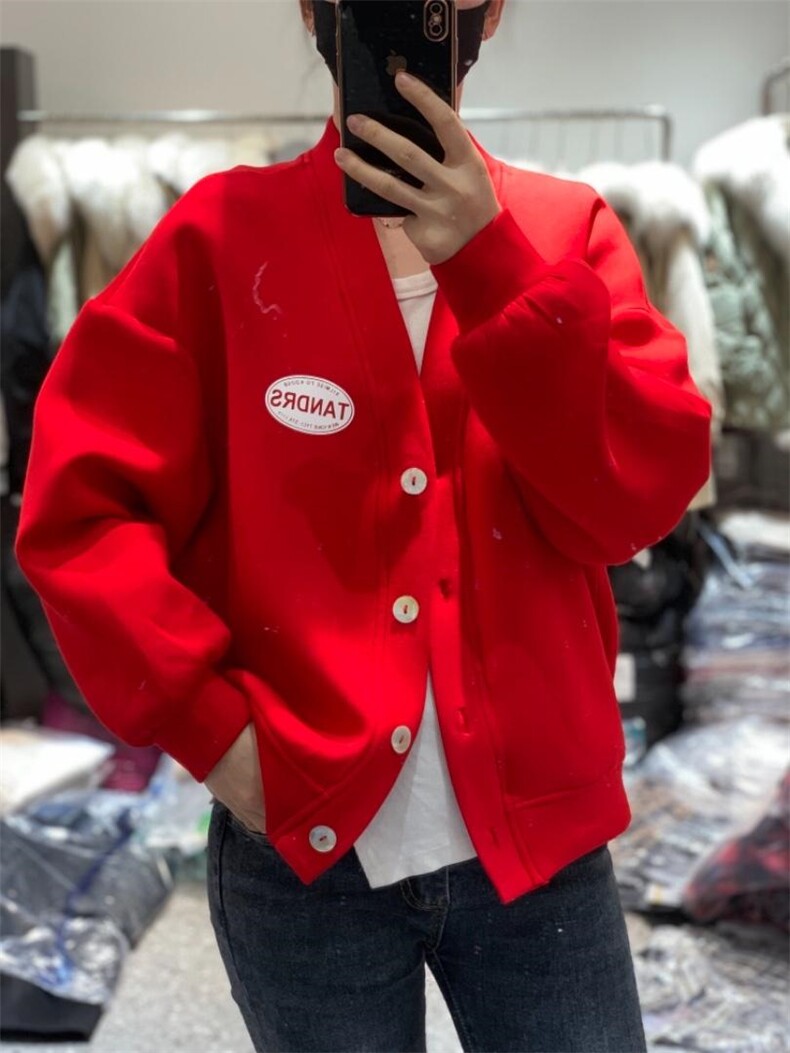 春季新款韩版ins潮夹克开衫棒球服宽松短款外套,女装其它,L·H·X