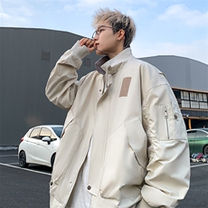 JK8804-P70美式秋潮牌重工设计感拼接夹克现货，男装夹克，星座1503