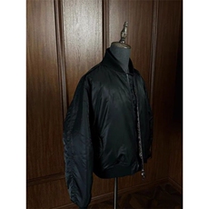 W8321-P78网络图秋冬廓形短宽复古飞行夹克棒球领宽松棉服外套，男装棉衣，星座1608-2