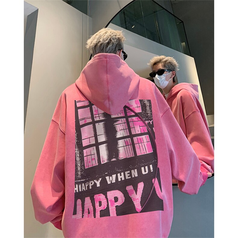 男装加厚卫衣男美式复古宽松连帽卫衣外套XZ514-2-Z2225-P70,男装卫衣,星座514-2(原B239)