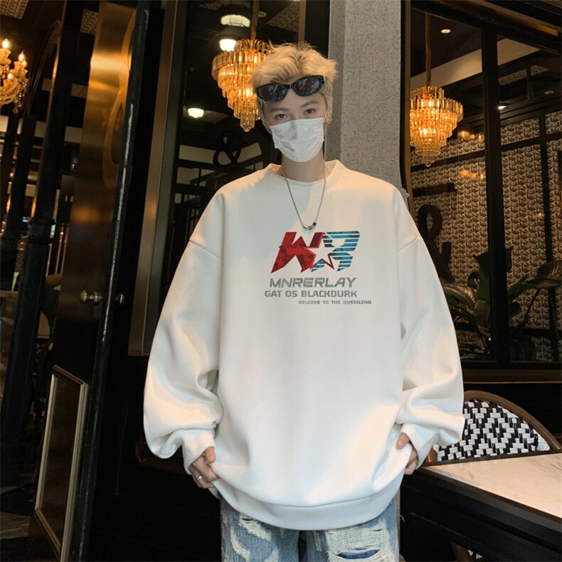 华夫格！华夫格上衣男圆领华夫格卫衣男大码长袖t恤男HY227-特P23,男装T恤,电商B367