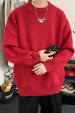 高质量！秋冬季半高领毛衣男士加绒加厚线衣男针织衫男DMY407-P45，男装针织衫/毛衣，电商B371