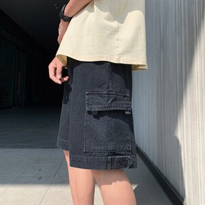 潮流春季牛仔裤男牛仔短裤工装裤D667P38图片