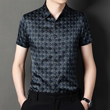 新款夏季男装上衣休闲短袖百搭宽松衬衫男士衬衣潮流上衣，男装衬衫，电商B212（原钱塘6029）