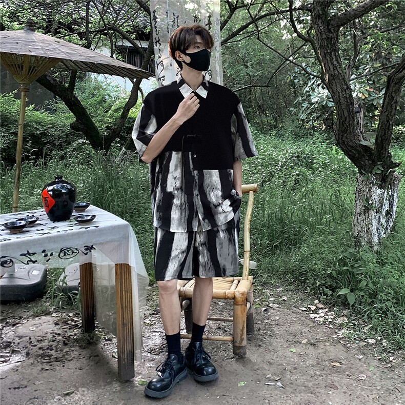 新中式套装TZ77797特P51衬衫CS77798特P33DK77055特P18套装控108,男装衬衫,星座226-1