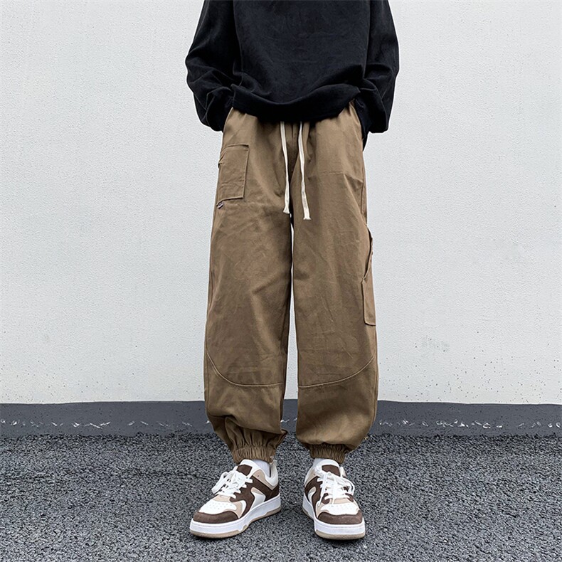 春季休闲裤男款束脚裤子男生宽松机能潮牌工装裤男K0912-P43,男装休闲裤,星座308B-1