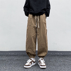 春季休闲裤男款束脚裤子男生宽松机能潮牌工装裤男K0912-P43，男装休闲裤，星座308B-1