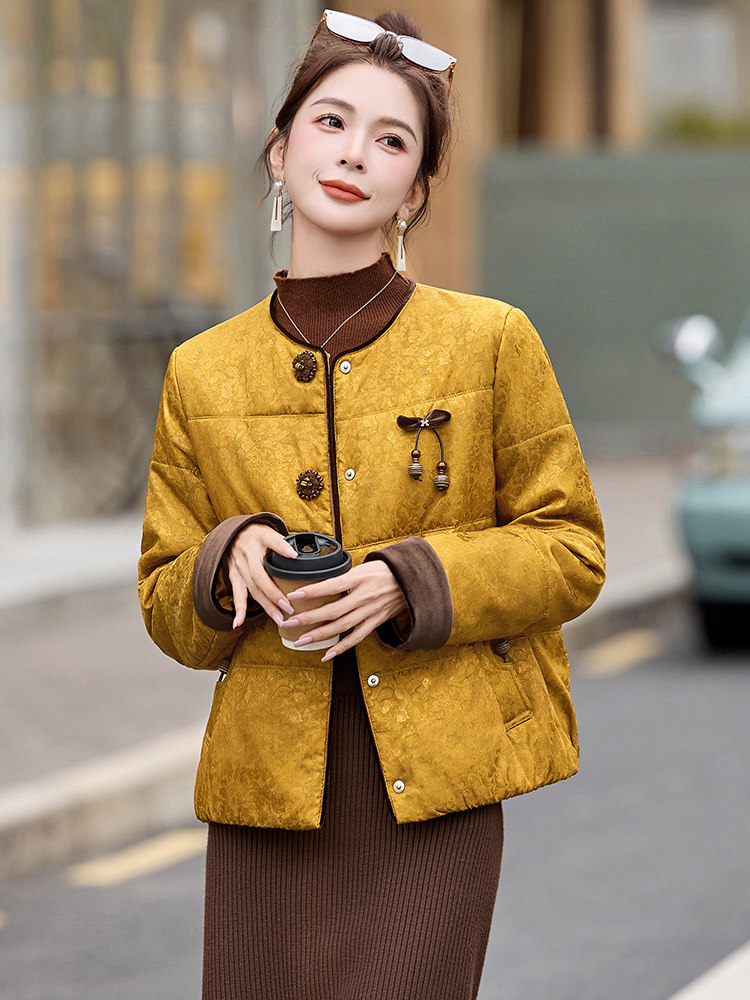 （现货）新款欣贝拉2025年冬季guo风羊毛填充大衣休闲气质款,女装毛呢外套,欣贝拉