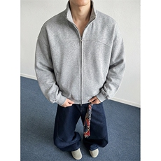 抖音得物品质26春装美式高街重磅结构纹理立领卫衣夹克外套XS105，男装夹克，电商A486