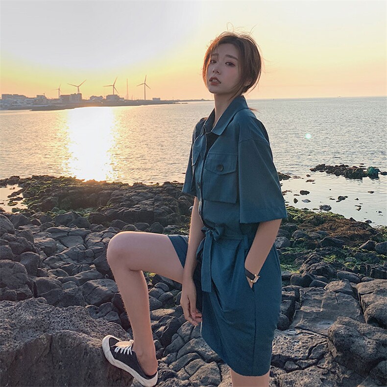 已出货2020夏季新连体短裤8605-A27,女装连体裤,浙宝225