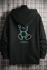 KS21139-P38连帽开衫卫衣男运动外套大码班服网格挂拍，男装卫衣，电商A040A