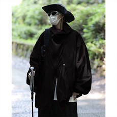 黑武士冲锋衣男日系机能风连帽外套工装夹克户外登山服JK924-P68，男装夹克，星座1008