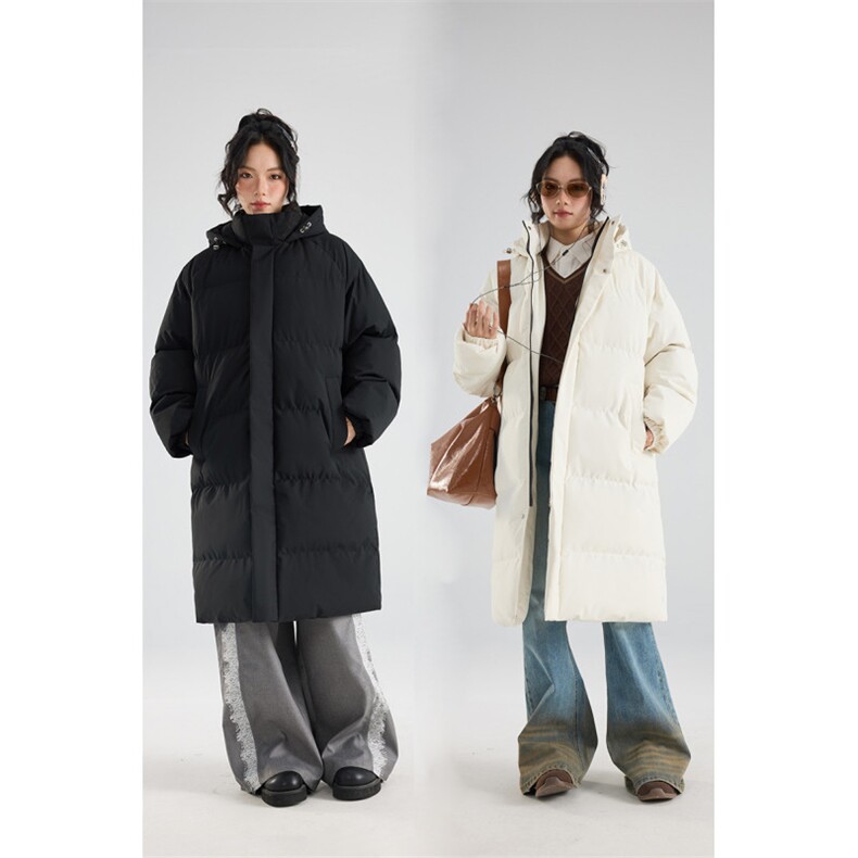 秋冬季长款棉服新防寒棉衣外套2025过膝棉袄宽松 HZ8817-P108图片