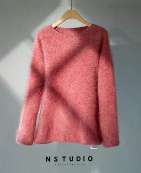 2025年秋季套头时尚百搭通勤简约休闲平面圆领，女装羊毛衫，盛泰针织