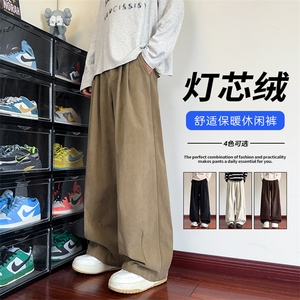 秋季300g重磅美式灯芯绒肌理感百搭大码休闲裤男K24006-特P36控72图片