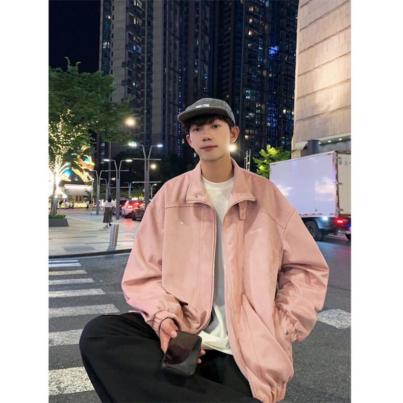 2025秋装新刺绣立领鹿皮绒男夹克外套港风705-1-W8825-P75控108，男装夹克，星座705-1