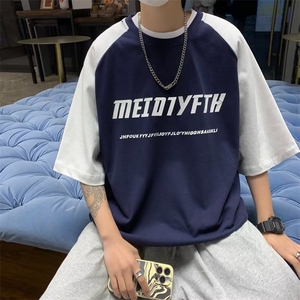 标准T恤青春流行ins夏季潮五分袖新款XW21P28图片