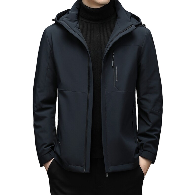 2023秋冬季新款羽绒服男士短款连帽保暖休闲外套SNNYR86030-P225，男装羽绒服，电商B212（原钱塘6029）