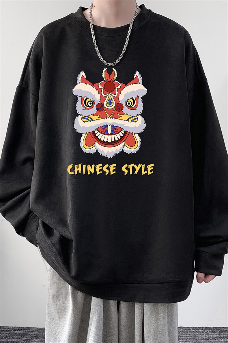 麂皮绒卫衣男大码重磅长袖t恤男JW81185-P35,男装卫衣,电商A040