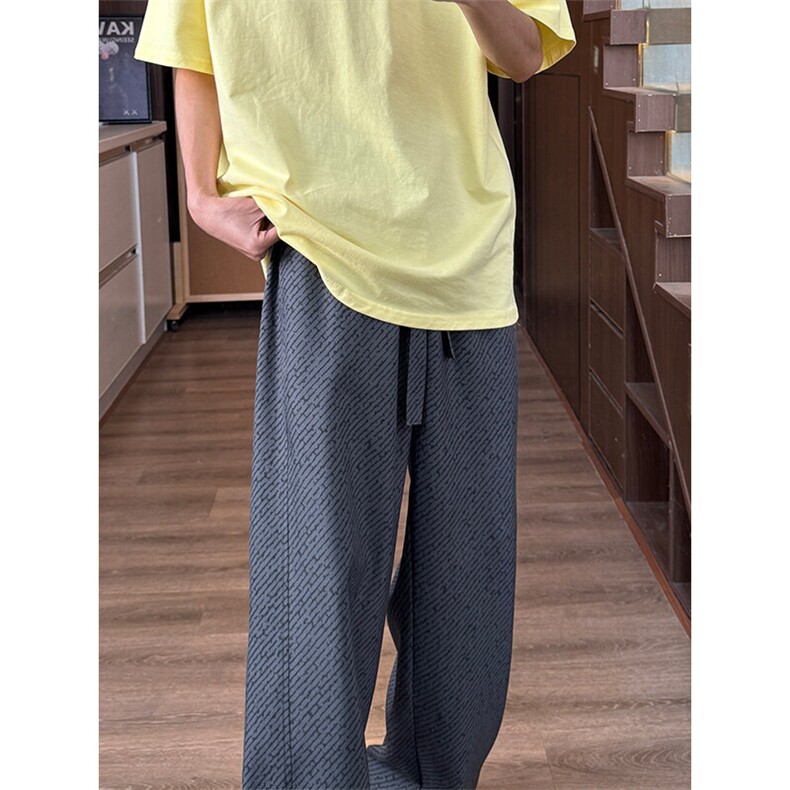 YK86043-P28控59.9聚酯纤维春夏垂坠感痞帅直筒休闲裤子男,男装休闲裤,电商A086-1