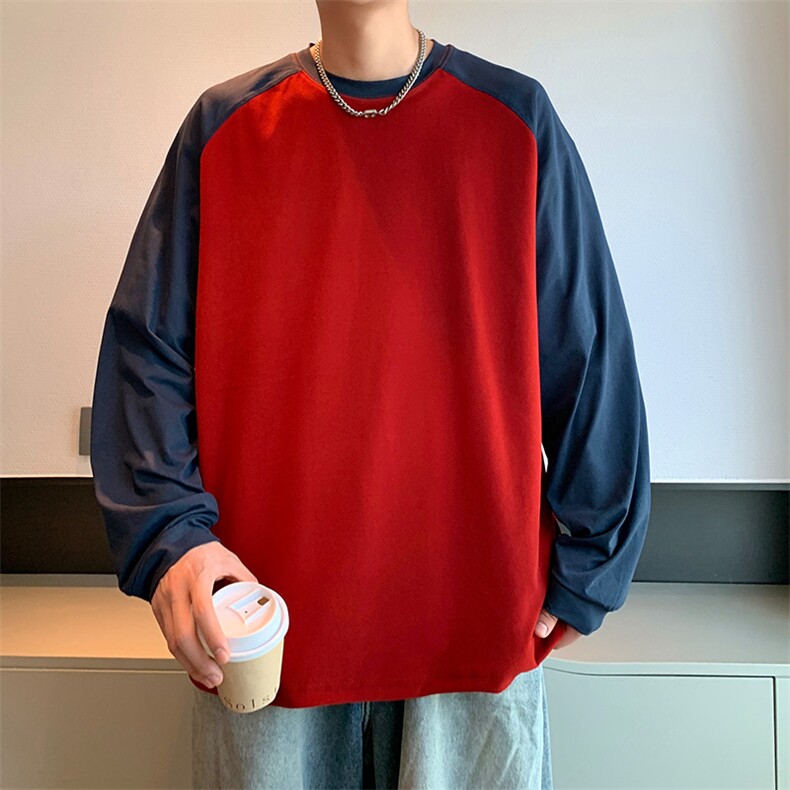 秋冬德绒圆领卫衣男潮流打底衫WY751-P35,男装T恤,星座210-1