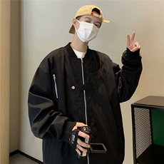 棒球服夹克男韩版潮流高街帅美式2025秋冬季新款ins外套W5085-P58，男装夹克，星座412