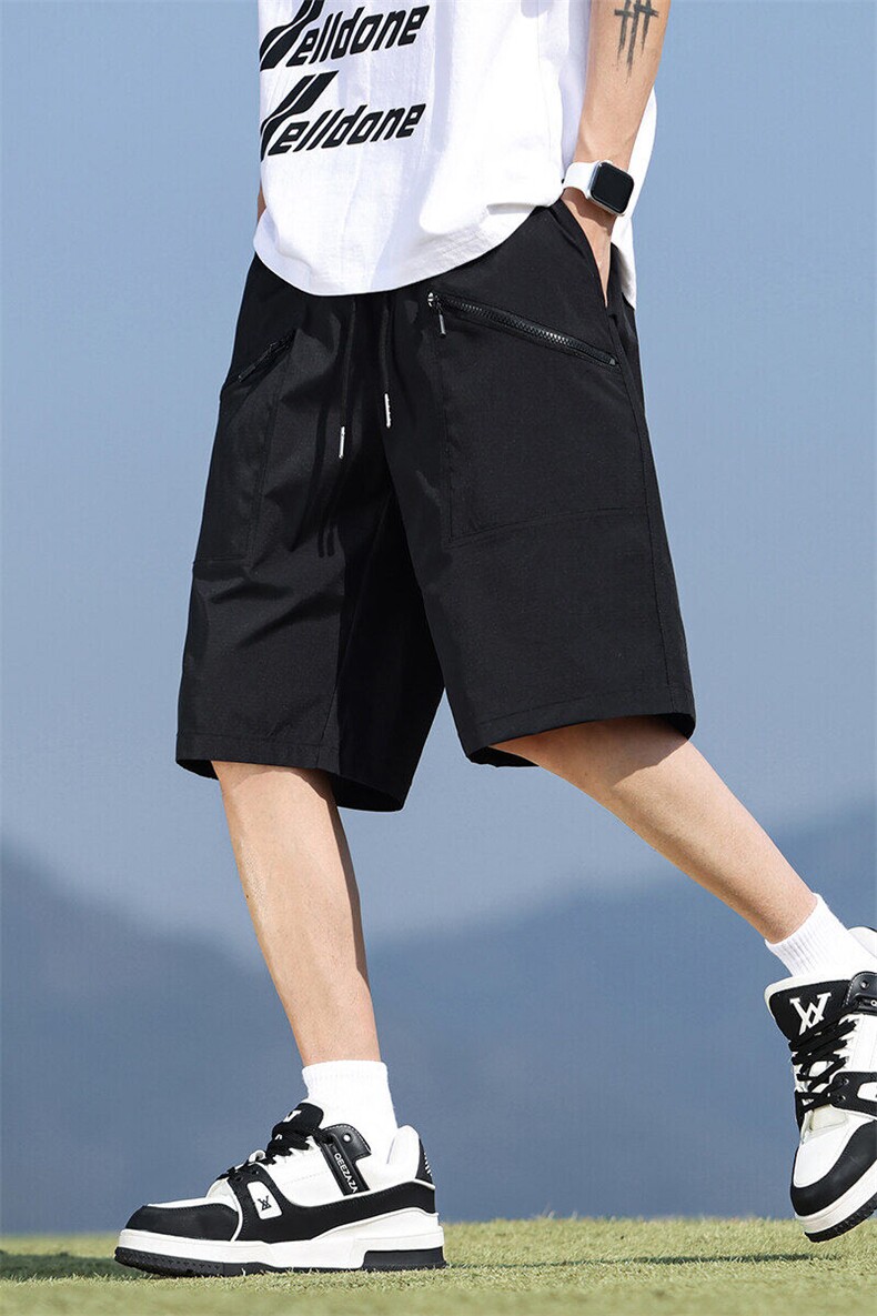 休闲短裤男2025夏季薄款潮牌宽松运动裤速干五分裤子Q29119-特P25,男装牛仔裤,星座610（原A335）