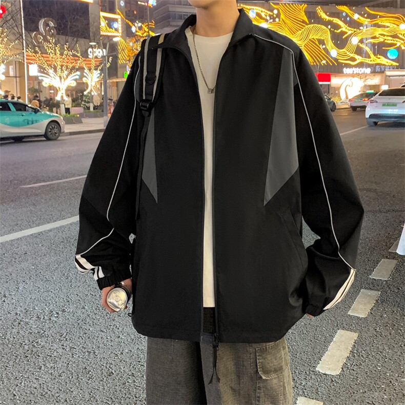 春季新款中性风三防户外夹克男立领冲锋衣外套DSA157B-JK1563-P65,男装夹克,电商A157B