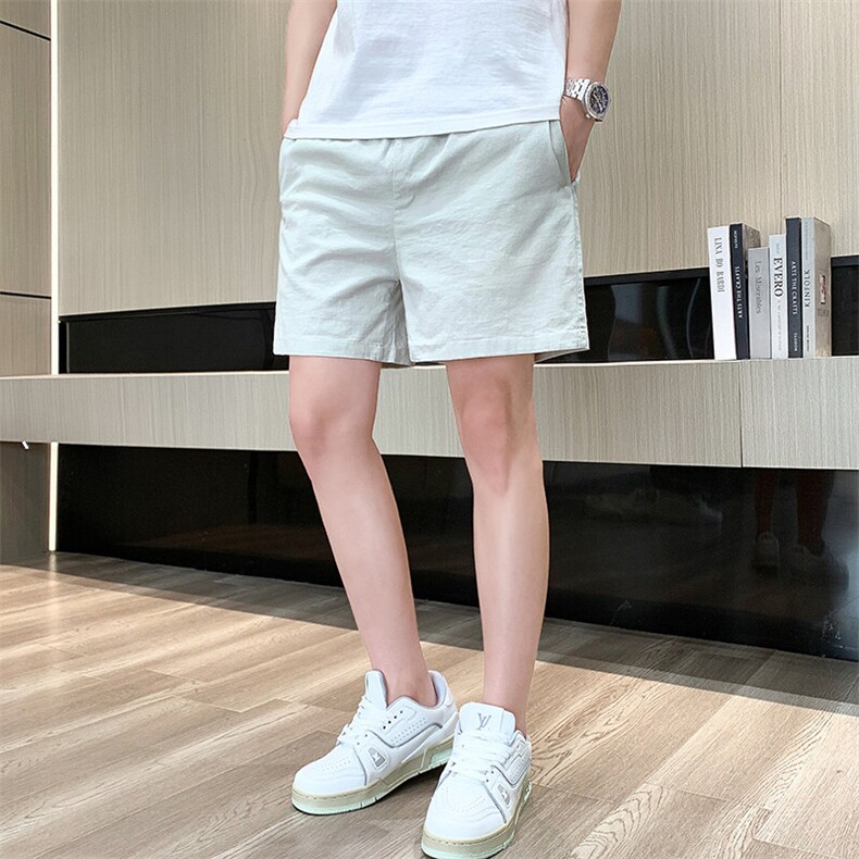 主推大货短裤男纯色青年休闲水洗纯棉三分裤沙滩裤-DK8888-P22，男装牛仔裤，星座310B