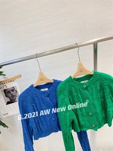 新款韩版小花短款开衫 均码 现货图片