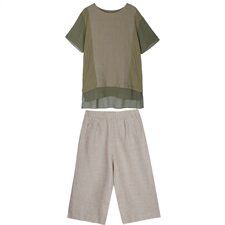 2021年夏新款套装休闲大码宽松女套装3207-2款套装，女装套装/套裙，秋牧寒烟