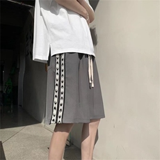 夏季男宽松潮休闲裤微弹日系潮流运动裤五分裤D22P22，男装休闲裤，星座1116-2