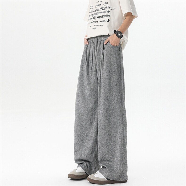 8XL-M特大码工装裤男纯色宽松裤卫裤休闲基础款K995P55图片