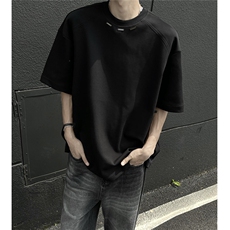 EQ437240克手工钢标夏季短袖T恤高级感男宽松简约设计款潮流宽松，男装T恤，电商C306-1