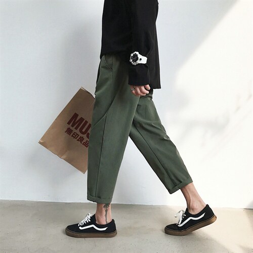 K704-P40(控58)早秋西装坠感休闲裤男士大码宽松直筒裤新款九分裤，男装西服套装，电商B280-1（原A049）