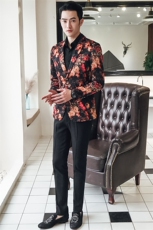 秋冬【常年款】欧版英伦风大码店主风西装西服男D219-7011-P150，男装夹克，电商A199(原D219）