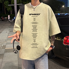 量大优供视频重磅麂皮绒短袖T恤男JPDX221-特P19，男装T恤，电商B367