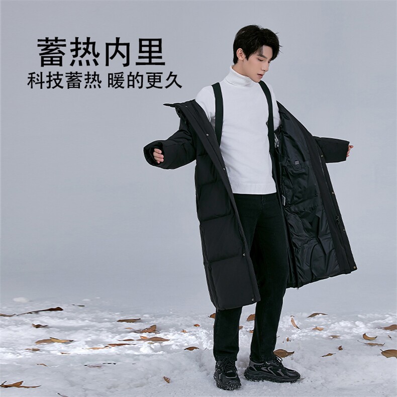 现货主推原创韩版情侣装羽绒服男女青年长款加厚463克羽绒服外套，男装羽绒服，钱塘723